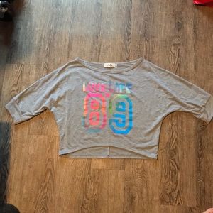 Cropped 3/4 Sleeve Shirt